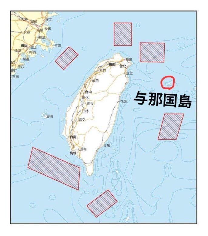 中共進行軍演，讓沖繩與那國島漁民相當緊張。（翻自推特）