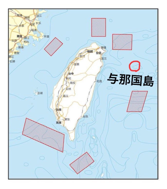 中共進行軍演，讓沖繩與那國島漁民相當緊張。（翻自推特）