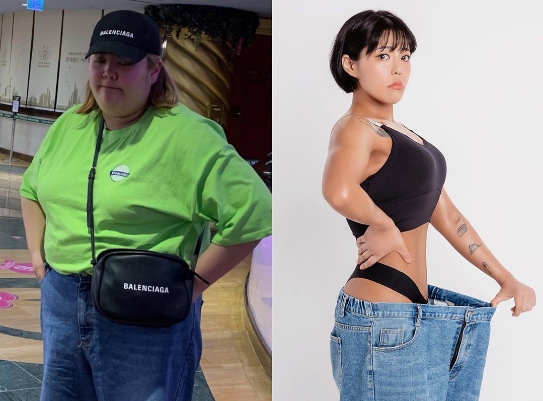 韓國吃播網紅下定決心瘦身，至今3年過去了，成功甩肉48公斤。（翻攝自soobin1119 IG）