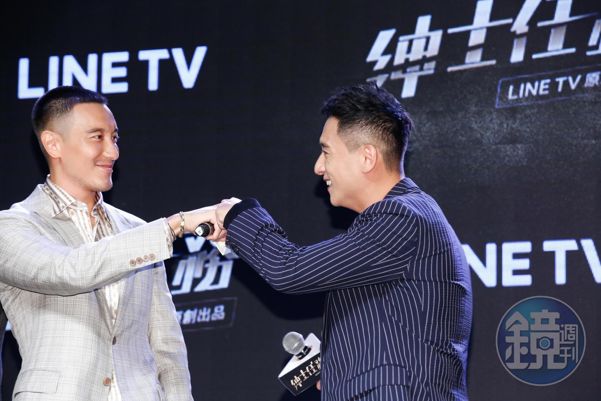 王陽明、鄭人碩曾合作電影又一起主持《紳士任務》,默契相當好。
