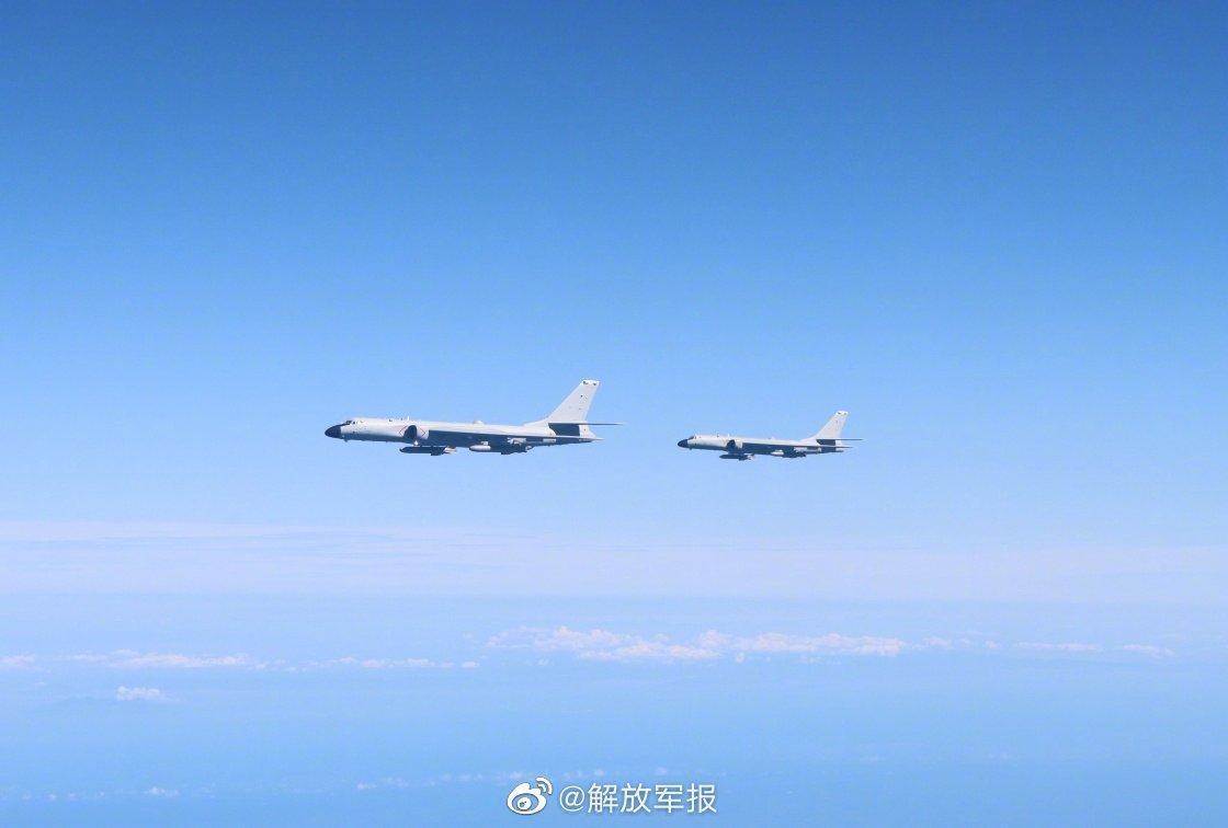 中國4日起包圍台灣進行實彈軍演,7日晚間解放軍宣布繼續對台軍演,並未說明結束時間。(翻攝自解放軍報微博)