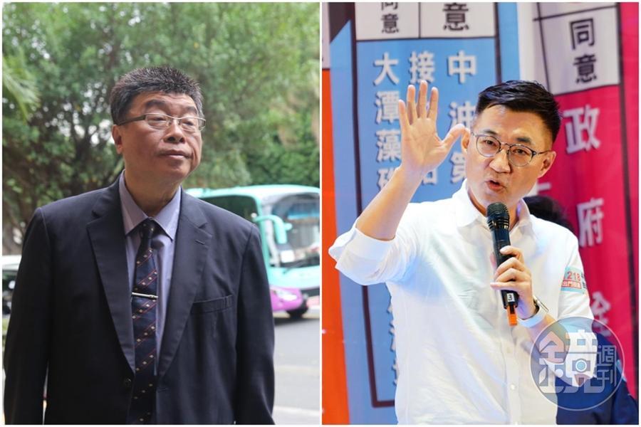 前國民黨立委邱毅(左圖)稱裴洛西訪台是照妖鏡,點名國民黨前主席江啟臣(右圖)是「台獨」「民進黨同路人」。(本刊資料照)