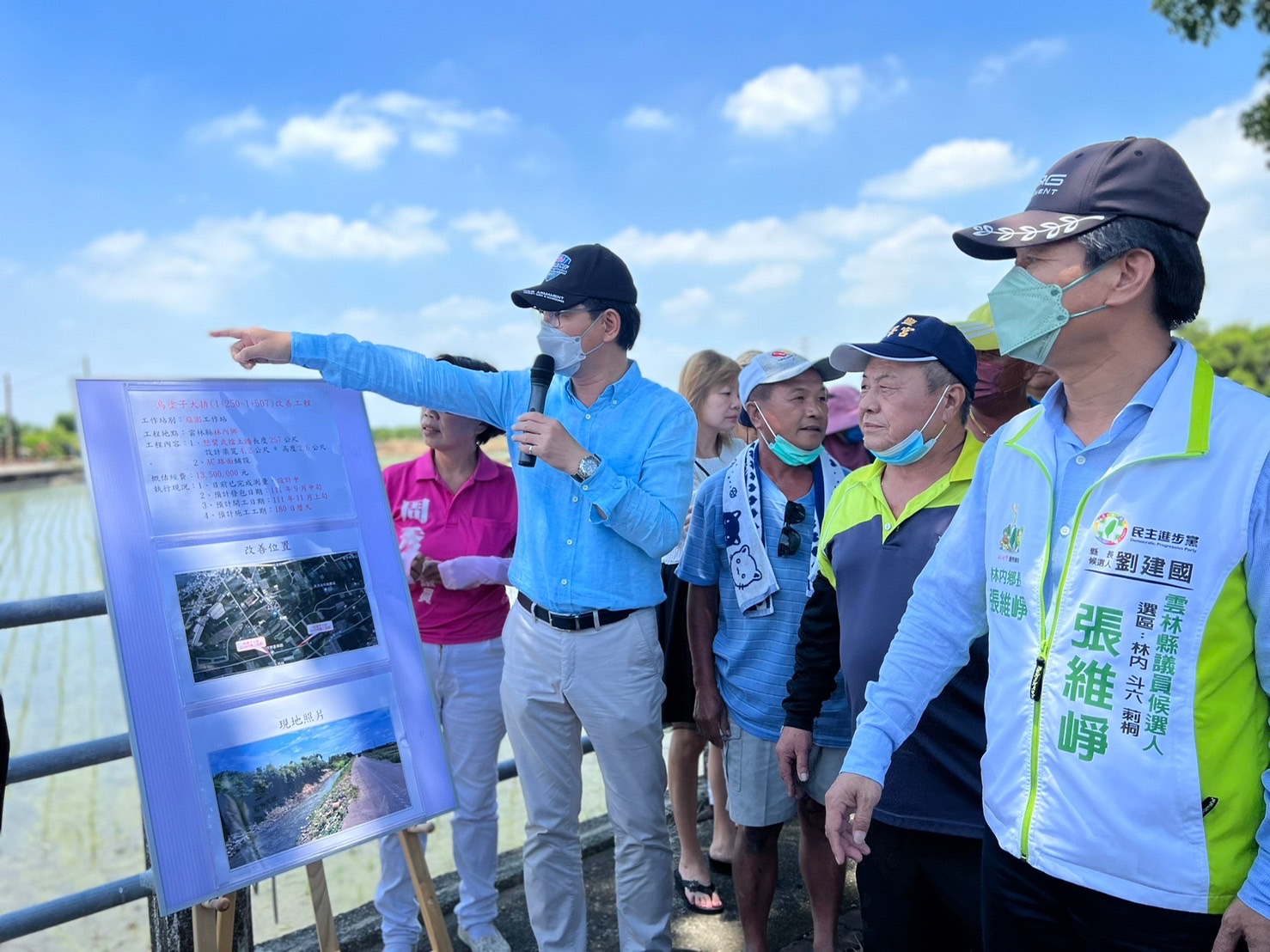 立委劉建國表示，儘管烏塗子大排無法納入前瞻計畫，還是得爭取經費一段段來作。（劉建國服務處提供）