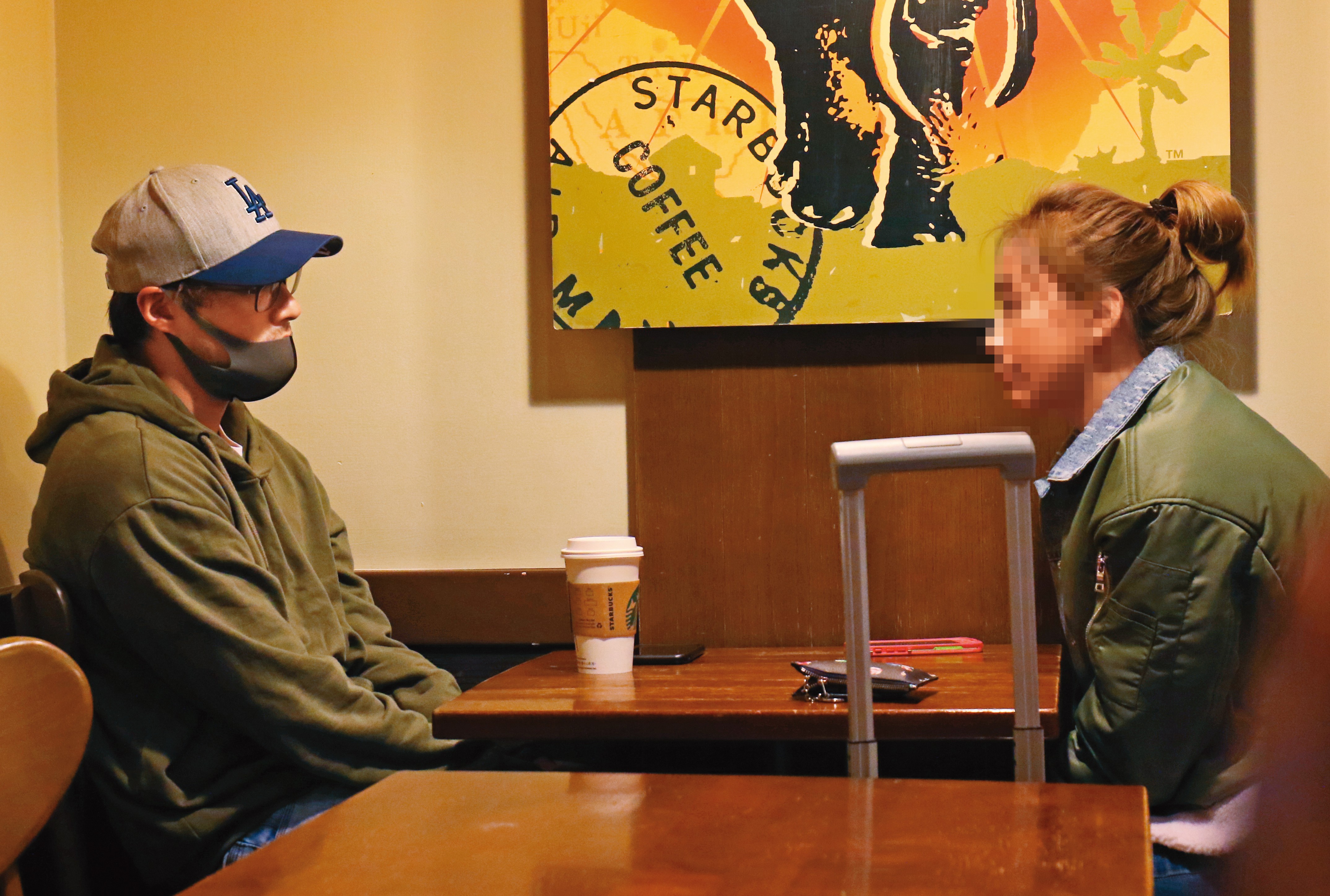 孫其君（左）未處理完上段戀情就尬上郭雪芙，害她淪為小三，事件爆發後才和前女友K小姐（右）談分手，過程被本刊全程直擊。