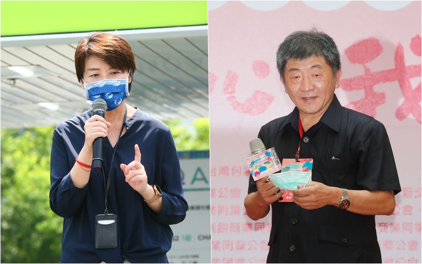 黃珊珊稱自己脾氣算好，反而是怒氣比較大，陳時中則回應表示選舉不用氣噗噗。（本刊資料照）