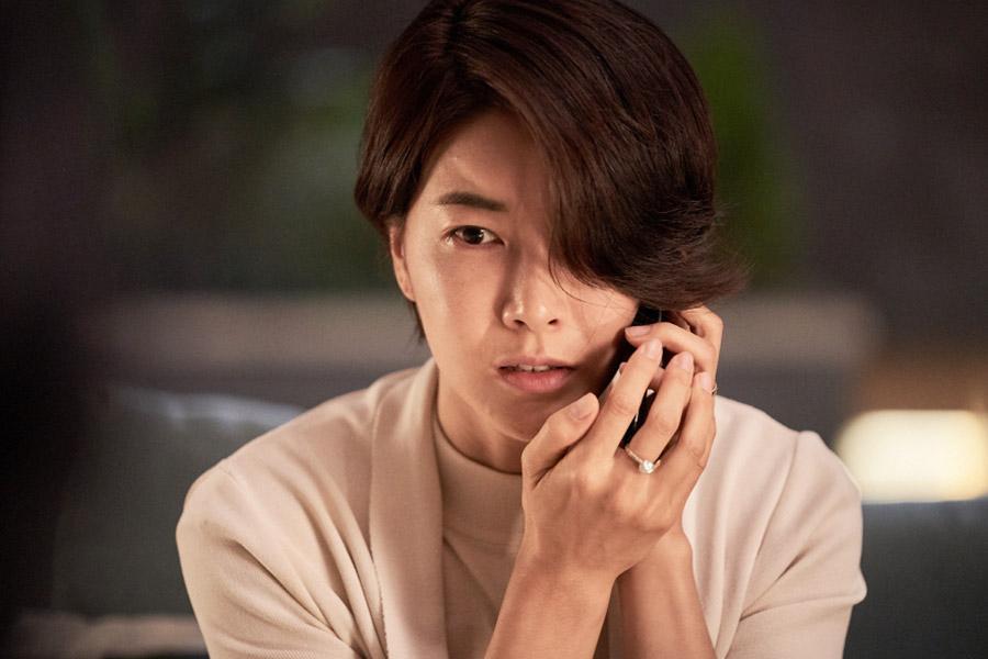 陳瑞演之前在《One the Woman》表現出色，這次在《界限》裡女兒遭綁架，焦急不已。（車庫娛樂提供）