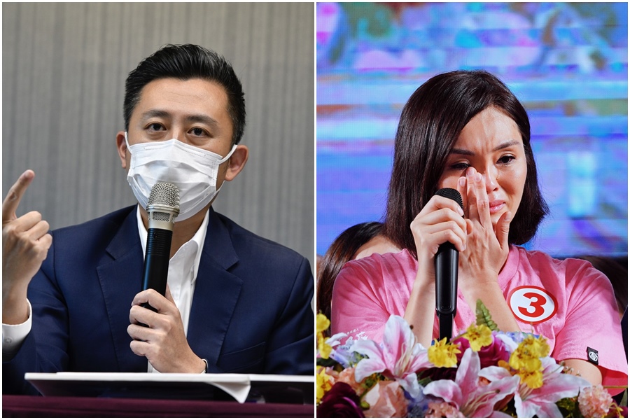 同樣陷論文抄襲風波，資深媒體人黃暐瀚則點出李眉蓁（右圖）和林智堅（左圖）有「3個不同」。（本刊資料照）