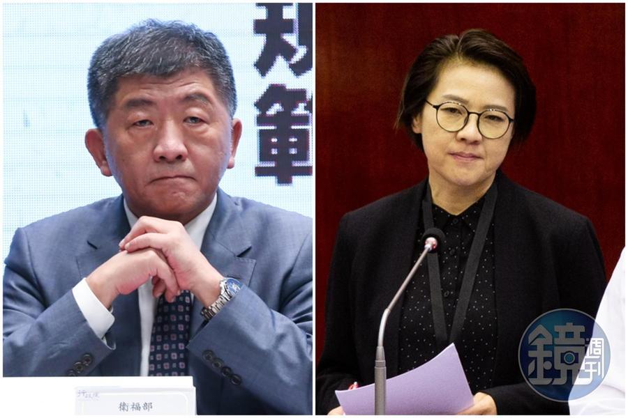 陳時中(左)與黃珊珊(右)近日針對內湖交通問題進行隔空交火。(本刊資料照)