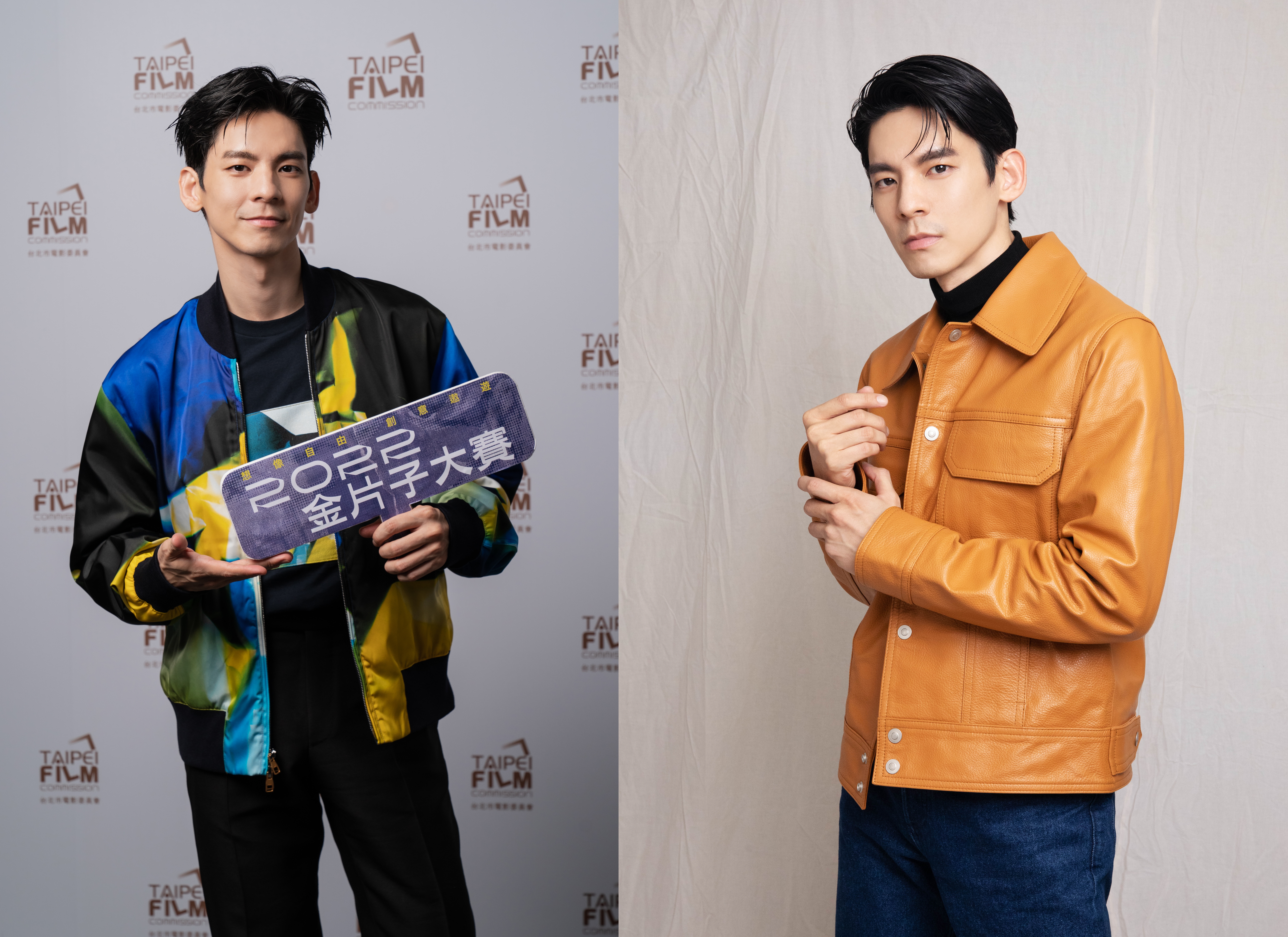 林柏宏為2022金片子大賽擔任代言人，他接受快問快答訪問，自曝最怕的東西是飛蟑螂。（台北市電影委員會提供）