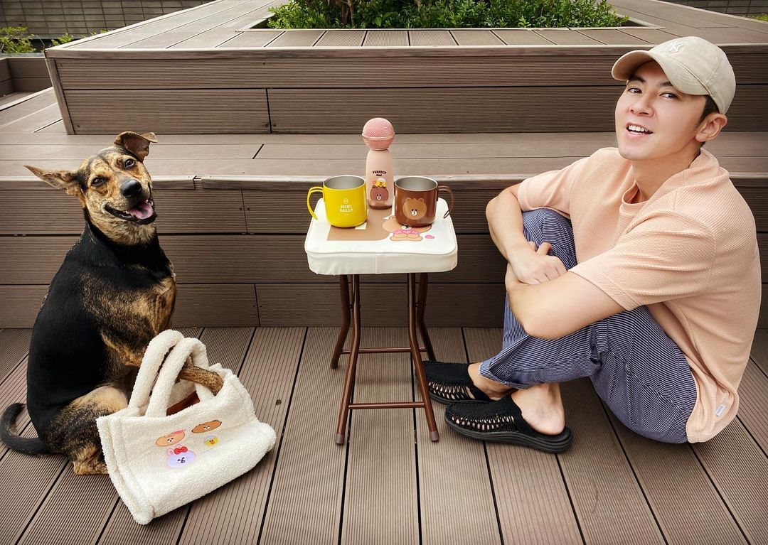 李國毅與愛狗「威廉」再度成為新聞話題。（翻攝李國毅IG）