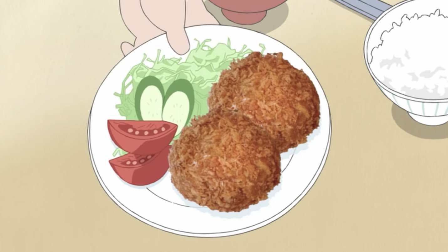 《我們這一家》某個出現約1秒的炸肉餅特寫，被發現是直接P真的照片上去。（翻攝自推特）