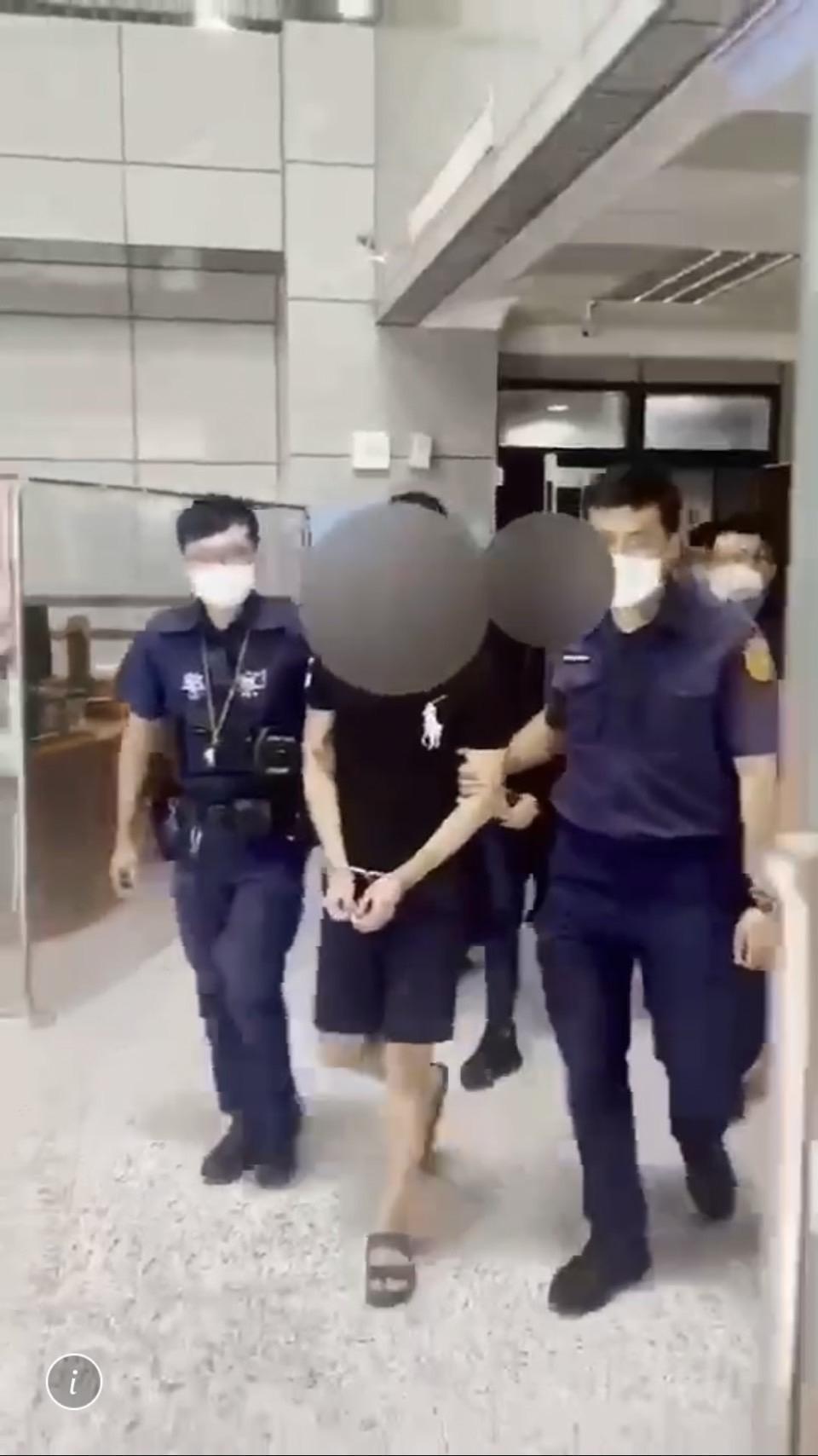 涉嫌妨害自由、詐欺等罪嫌的張男等四人訊後被送辦。(翻攝畫面)
