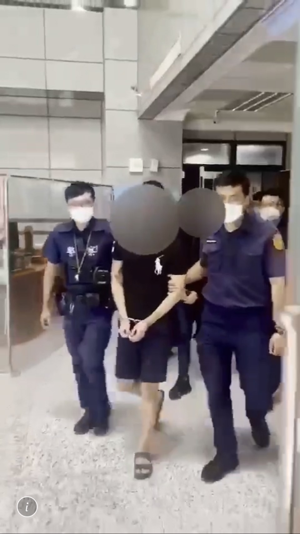 涉嫌妨害自由、詐欺等罪嫌的張男等四人訊後被送辦。（翻攝畫面）