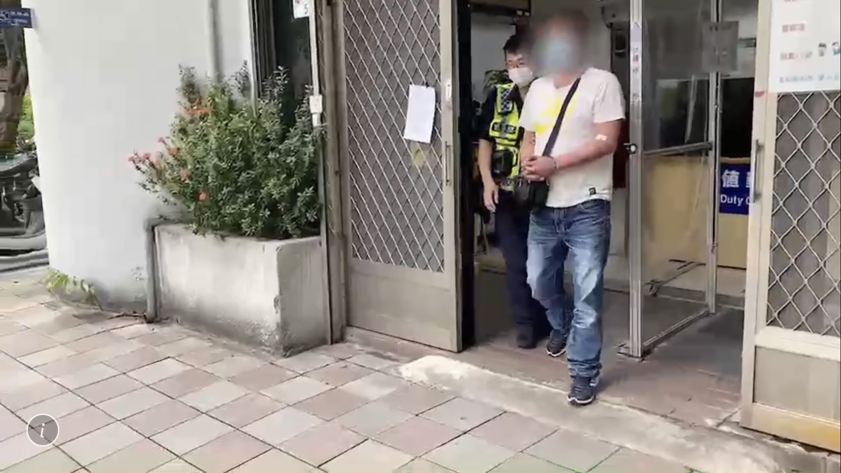 吳男拒絕酒測，訊後被依公共危險罪送辦。（翻攝畫面）