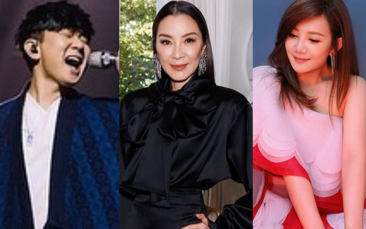 林俊傑（左圖）、楊紫瓊（中圖）、梁靜茹（右圖）遭批未轉發「一個中國」。（翻攝自IG）