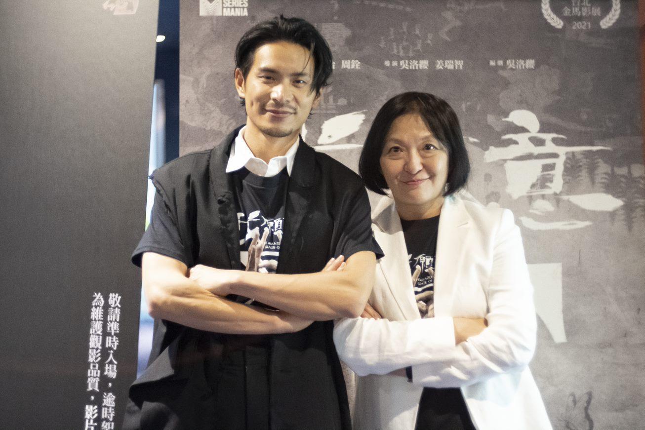 吳洛纓(右)編導的台劇《我願意》由姚淳耀(左)主演。(絡思本娛樂提供)