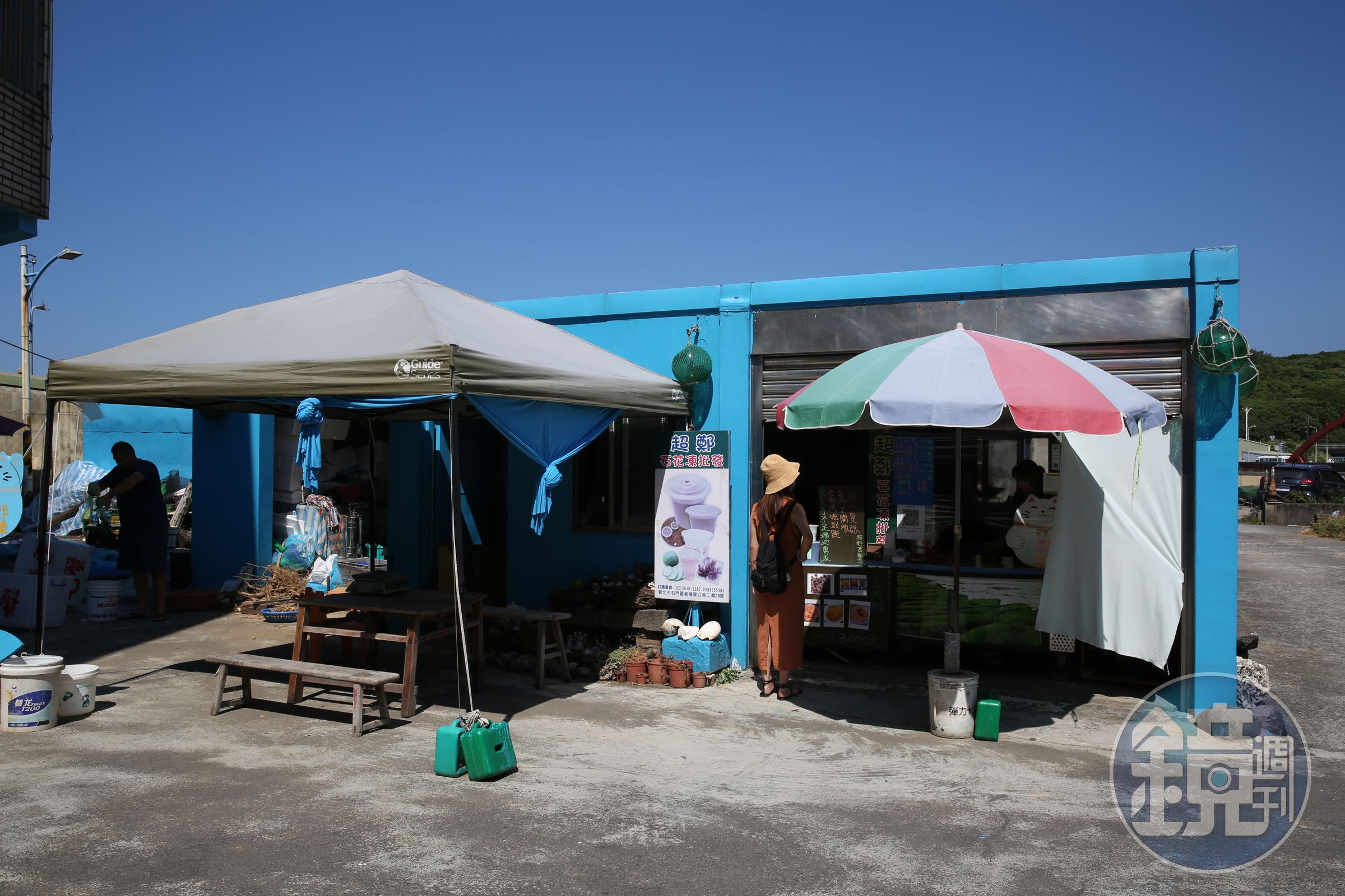 「超鄭石花凍」在石門地區是名店，是觀光客必訪的清涼小站。
