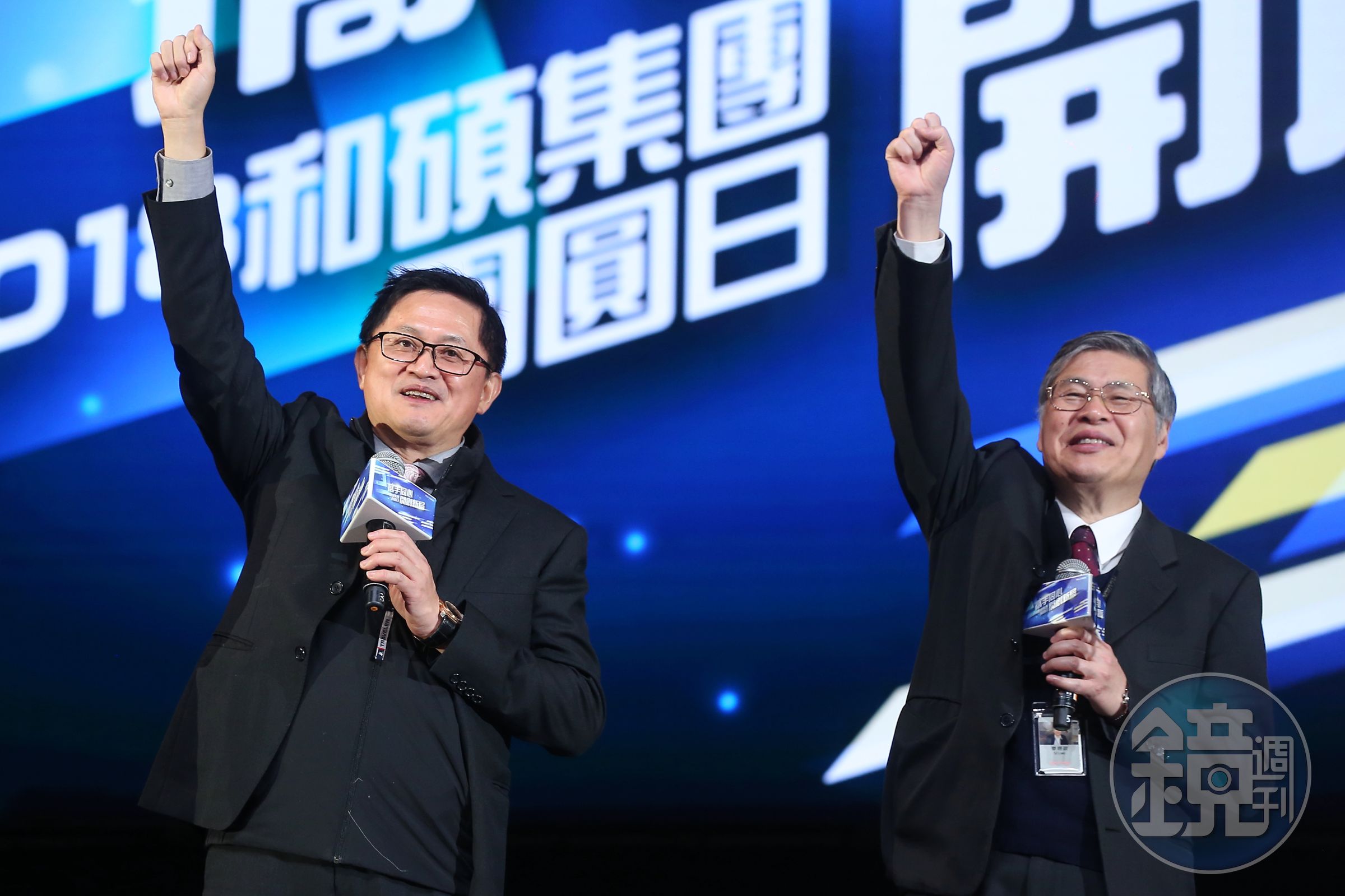 和碩現任執行長廖賜政（右）先生將卸下重擔，改由鄧國彥、鄭光志以雙執行長方式接任。