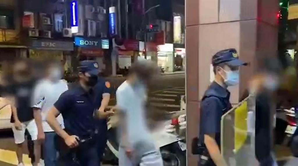 中和警方將報假案惡作劇的4名少年帶回警局偵辦。(警方提供)