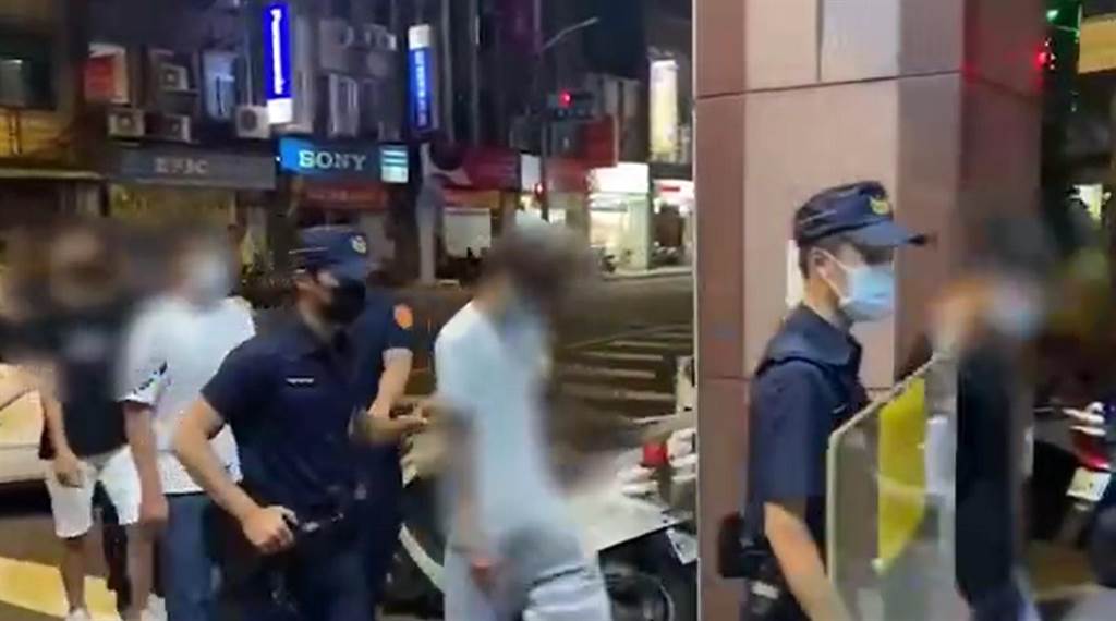 中和警方將報假案惡作劇的4名少年帶回警局偵辦。（警方提供）