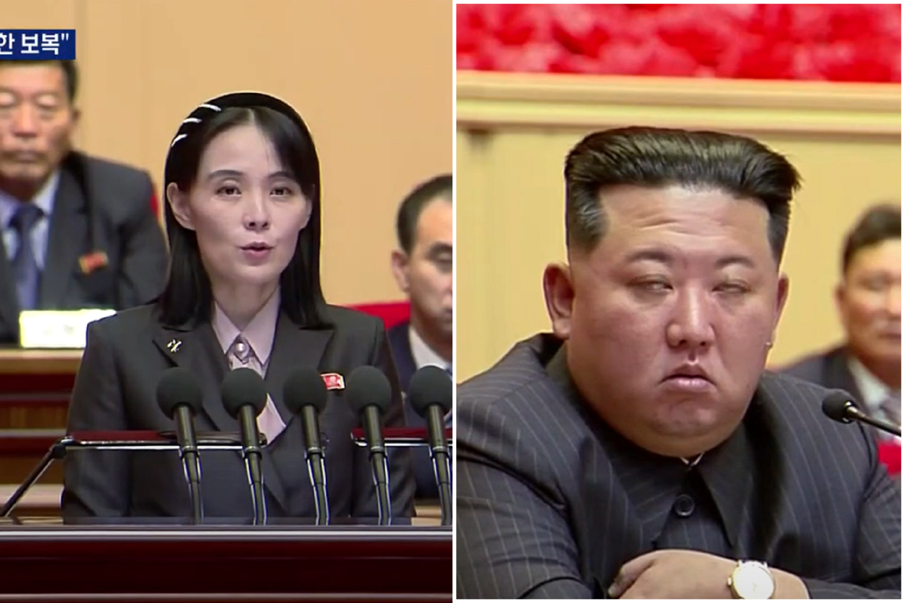「北韓女帝」金與正首度原音曝光，哭腔肉聲太性感！哥哥金正恩一度翻白眼。（翻自《MBN》畫面）
