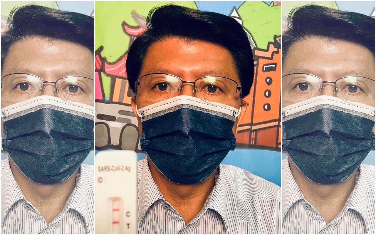 謝龍介今天在臉書po文透露,自己確診了COVID-19,即日起依規定隔離。(翻攝自謝龍介臉書)