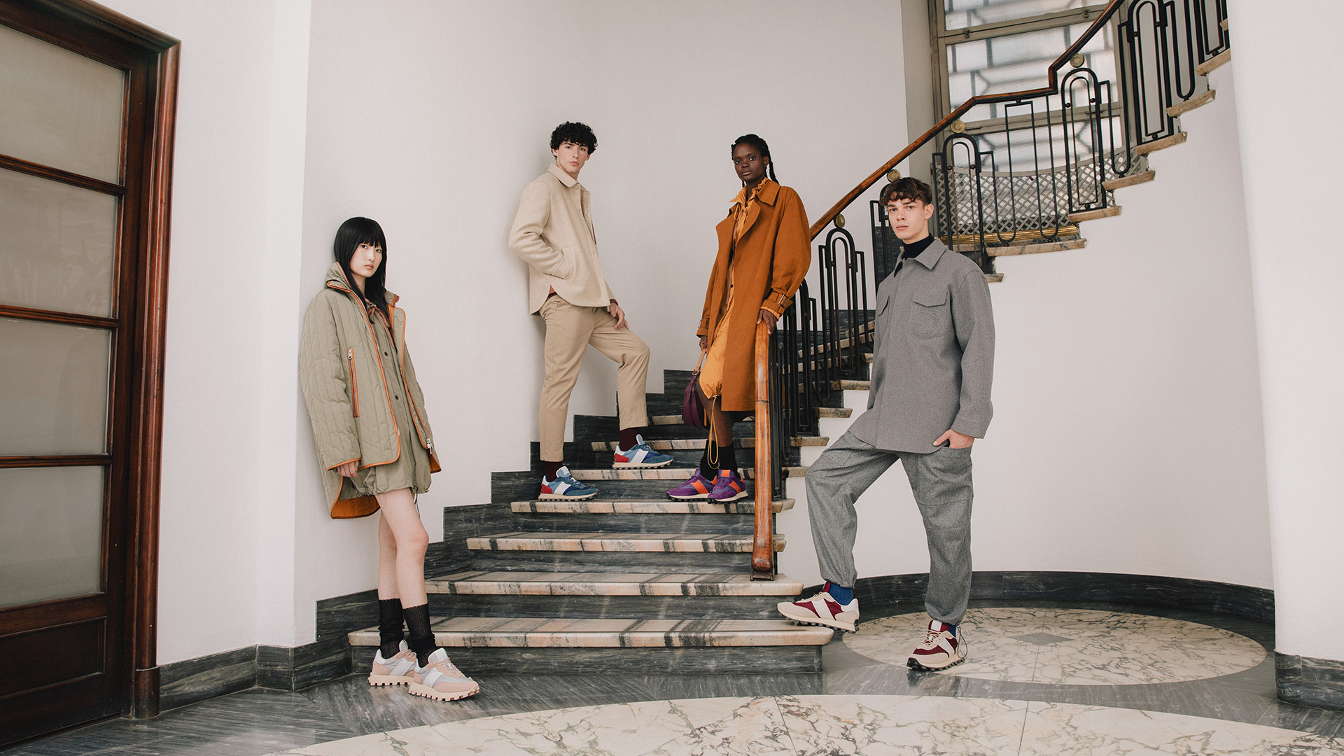 TOD’S 1T Sneakers休閒鞋以中性風格打造時尚風情。（迪生提供）