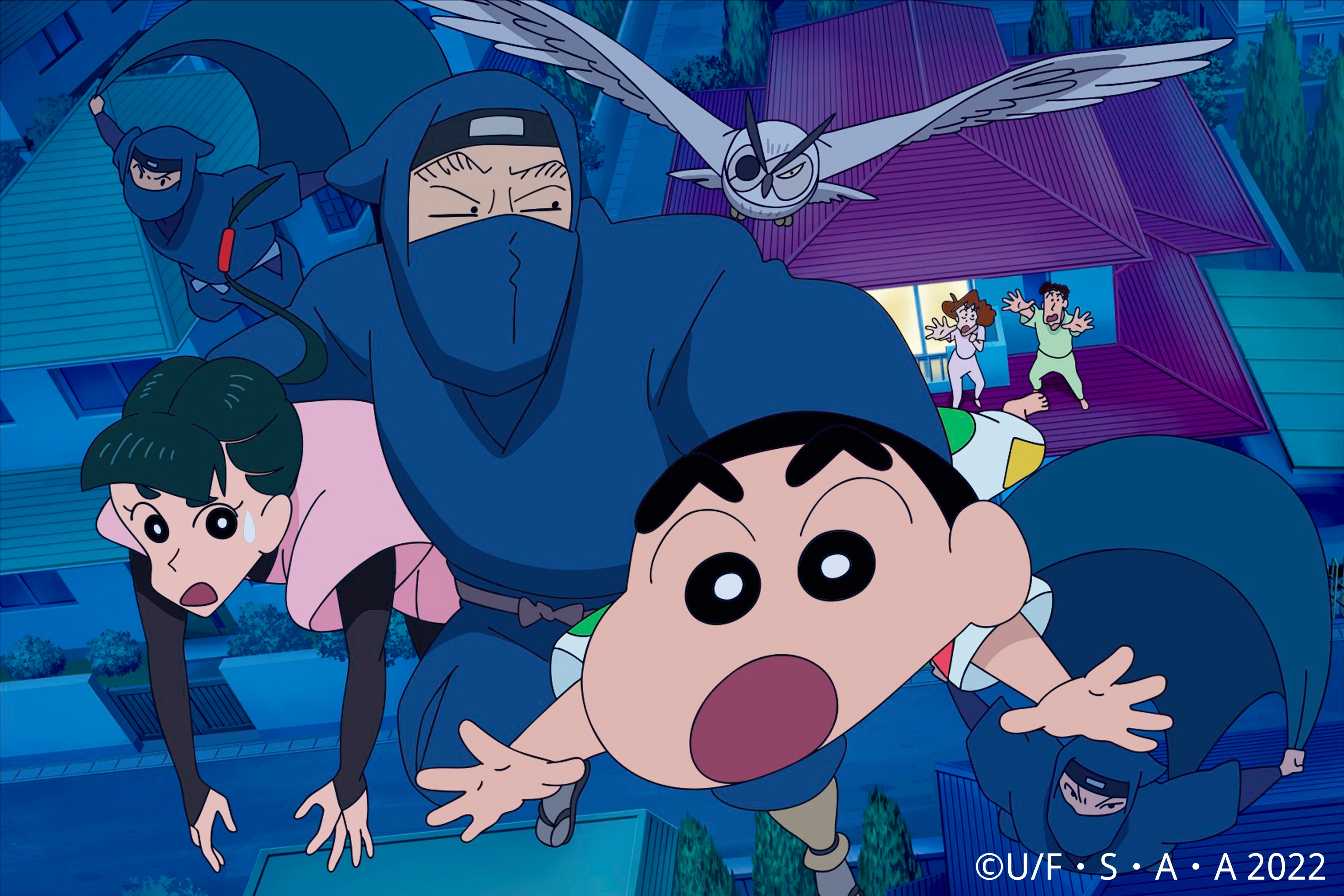 《幽靈忍者珍風傳》是《蠟筆小新》第30部劇場版，首度以「忍者」為主題。（木棉花提供）