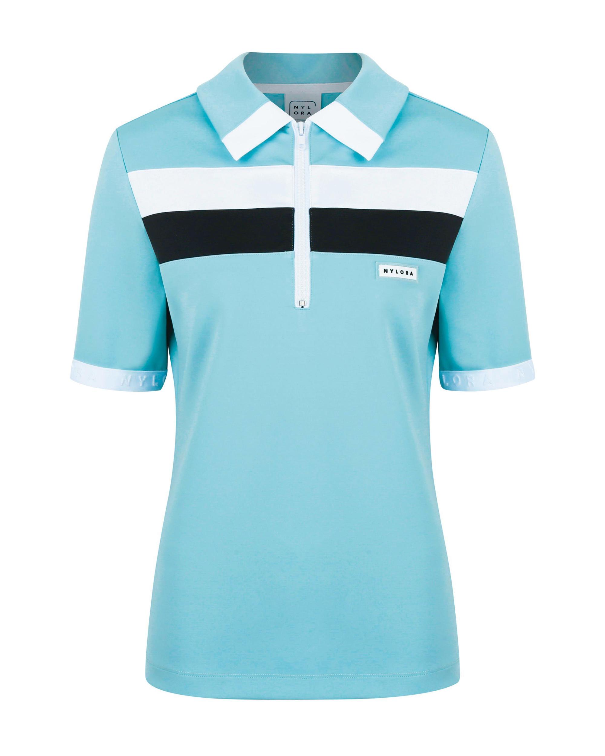 NYLORA天空藍Polo衫 NT$9,080。（ASPORT提供）