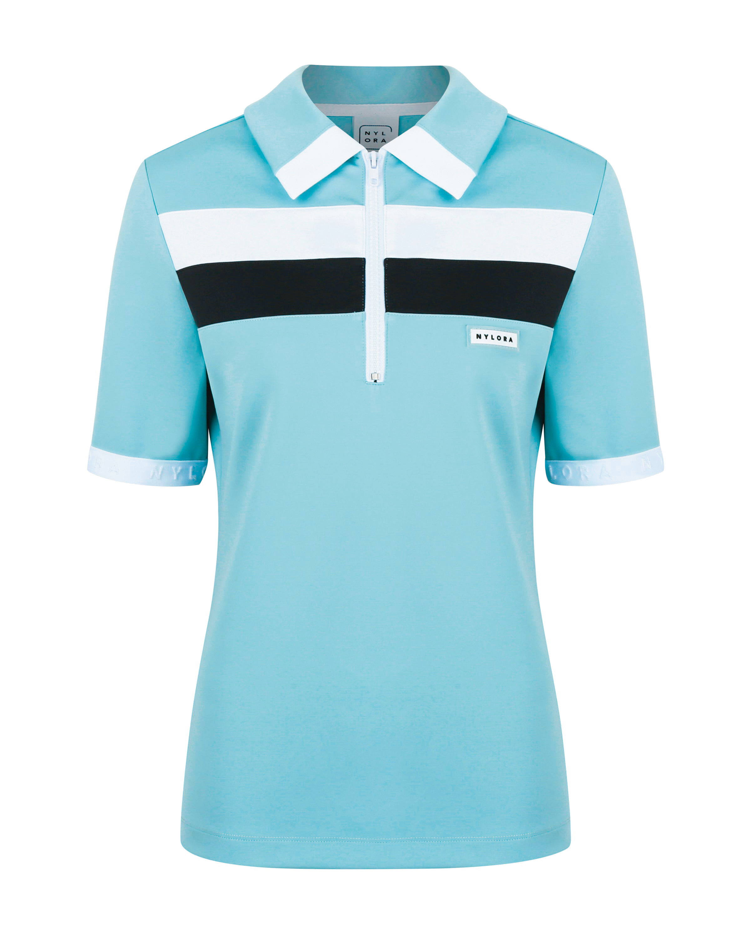 NYLORA天空藍Polo衫 NT$9,080。(ASPORT提供)