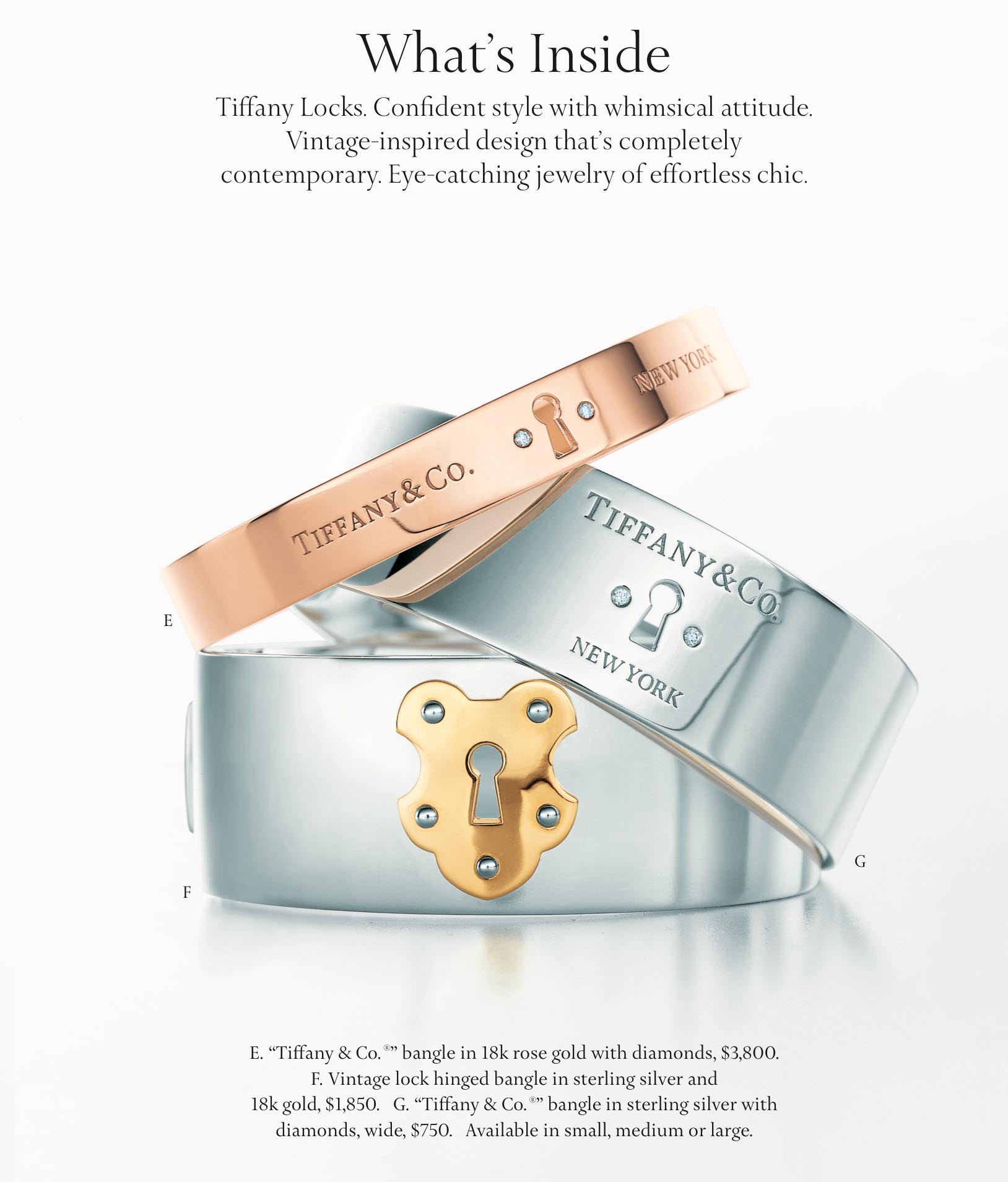 2011年Tiffany所推出的手鐲。（Tiffany & Co.提供）