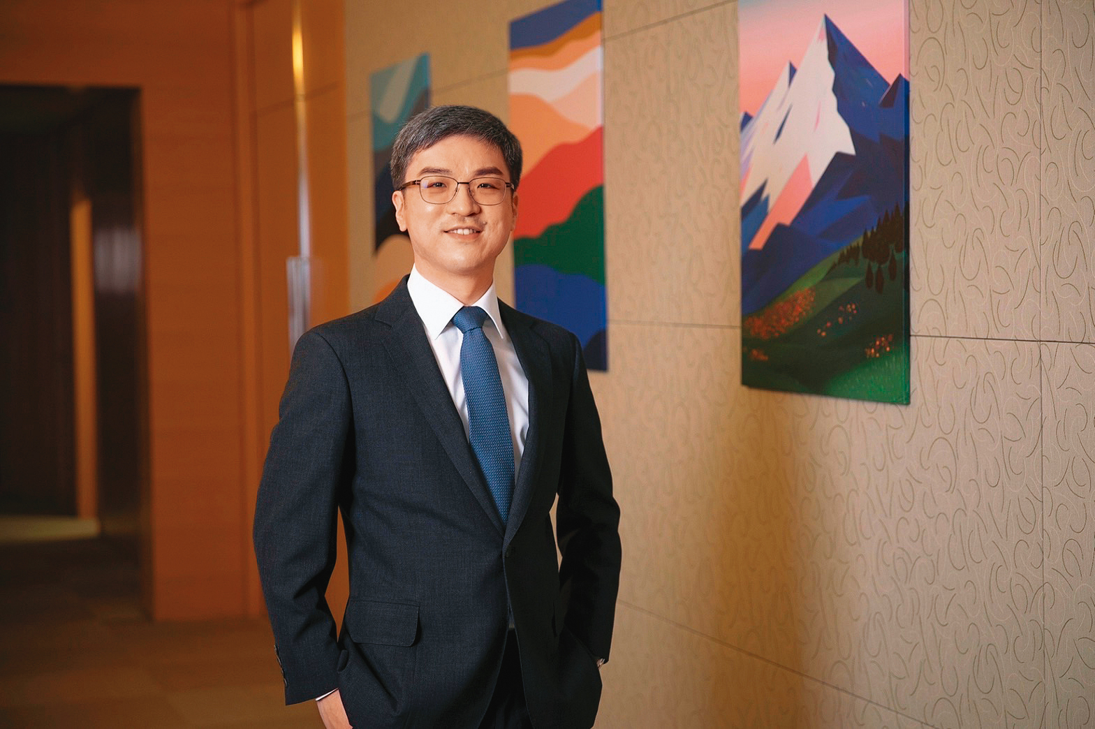 尹崇堯的南山董座人事案8月初獲金管會核准，旋即正式公布參選政見。（南山人壽提供）