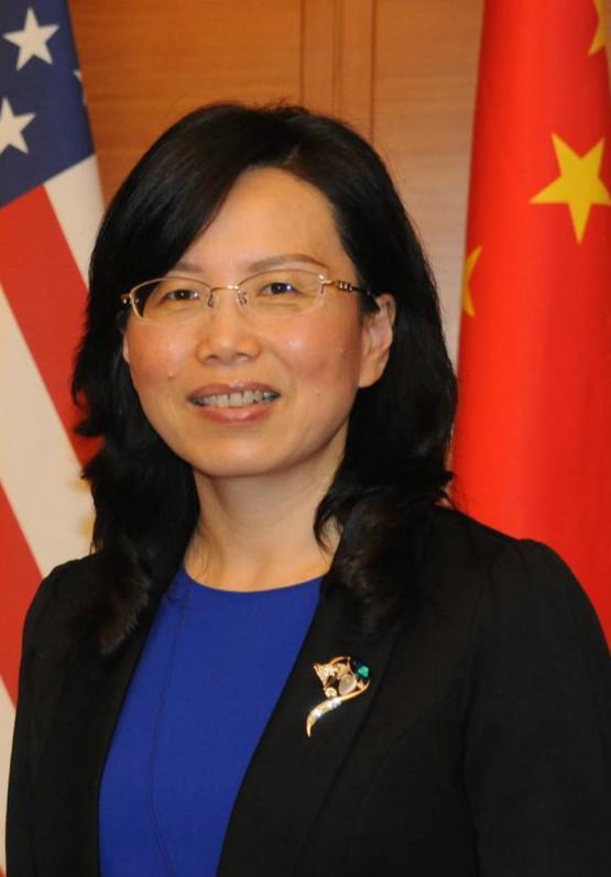 被控向民眾比中指的徐學淵。（翻自中國外交部官網）