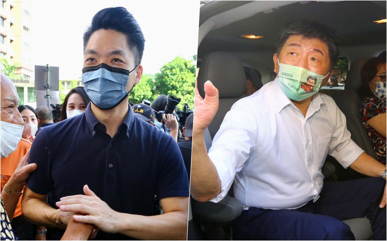 蔣萬安呼籲夏立言出訪中國應表態譴責軍演，陳時中受訪時稱「他終於醒了」。（本刊資料照）