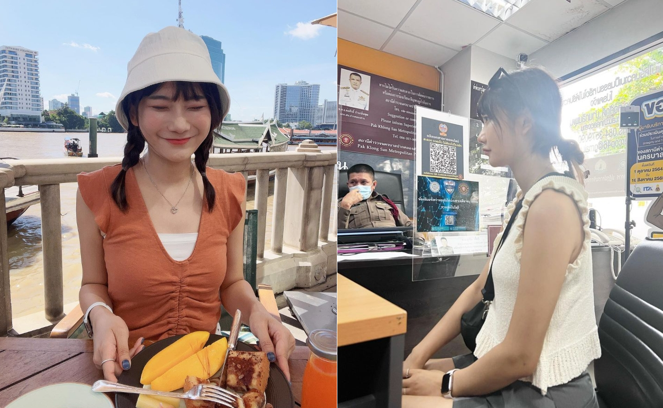 愛莉莎莎近日飛往泰國旅遊拍片,沒想到卻發生竊盜事件。(翻攝自愛莉莎莎Instagram)