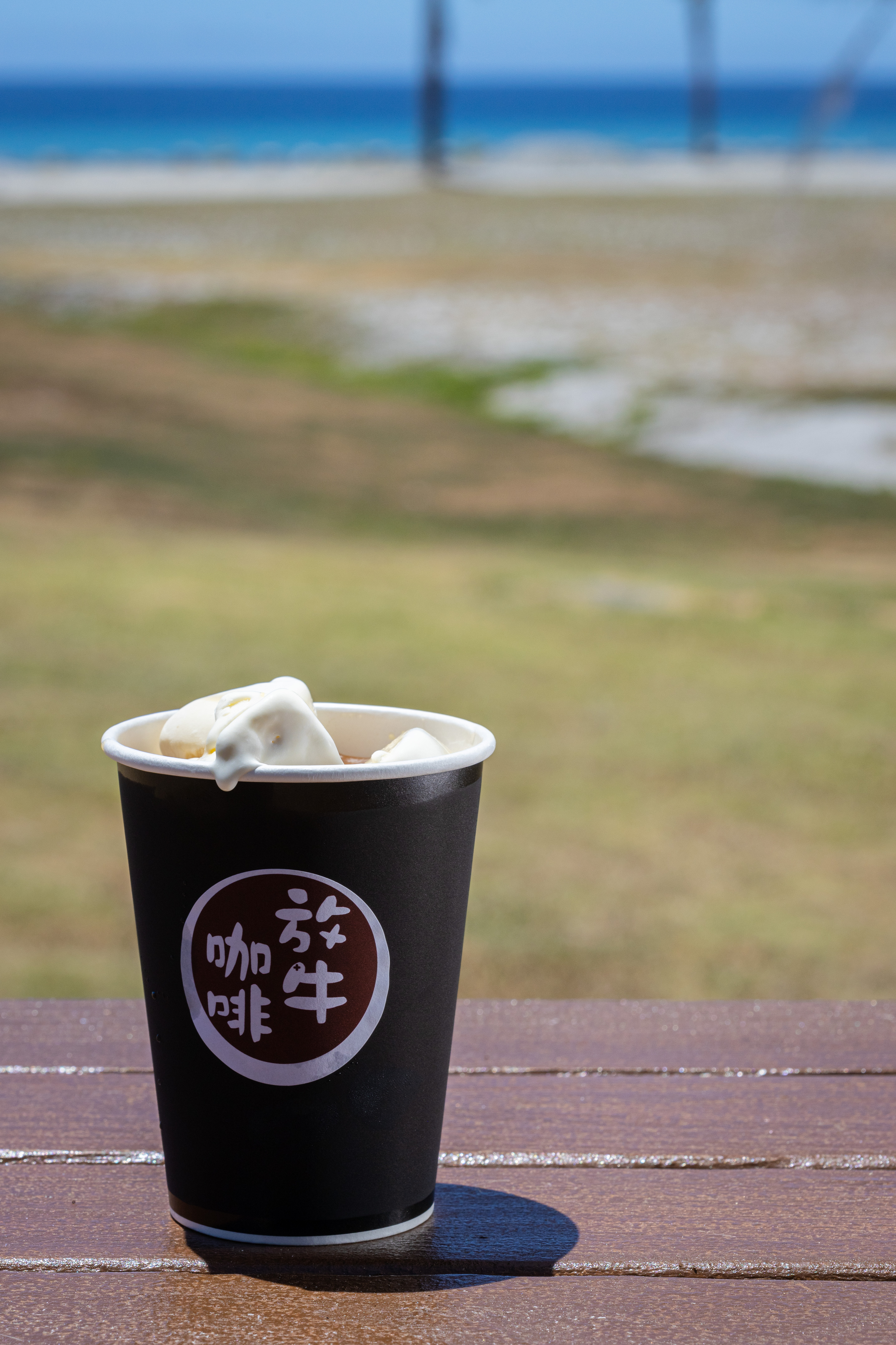 炎炎夏季來上一杯「漂浮咖啡」，熟悉的小美冰淇淋好解暑。（150元／杯）
