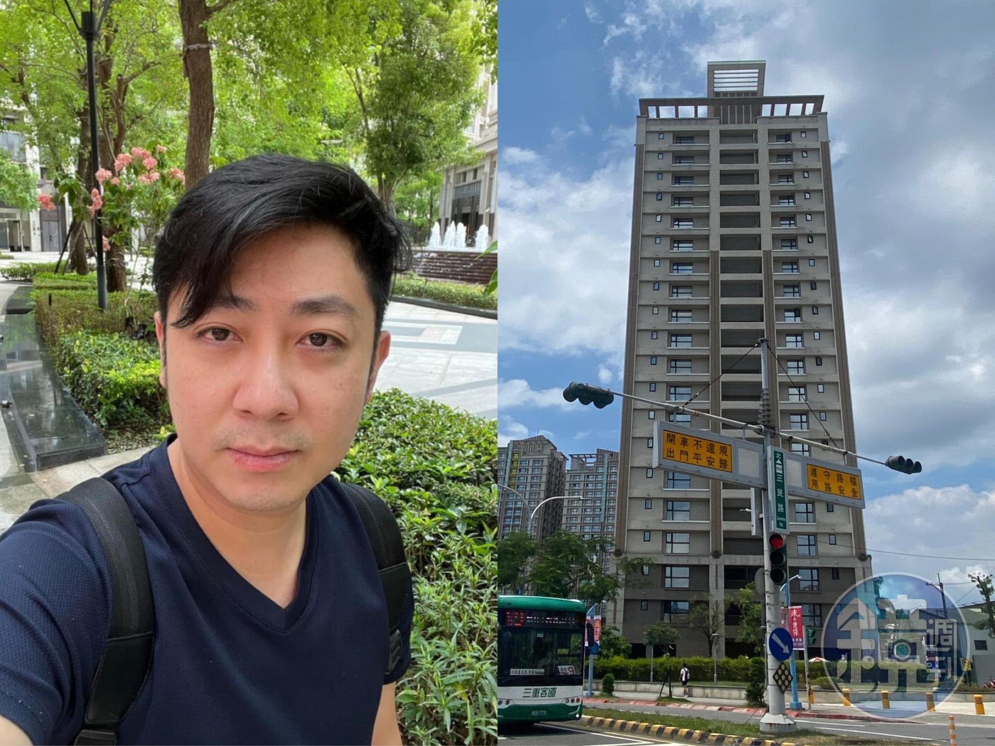 艾成今（17日）上午10時許在蘆洲捷運站3號出口附近墜樓，當場送命，享年40歲。
