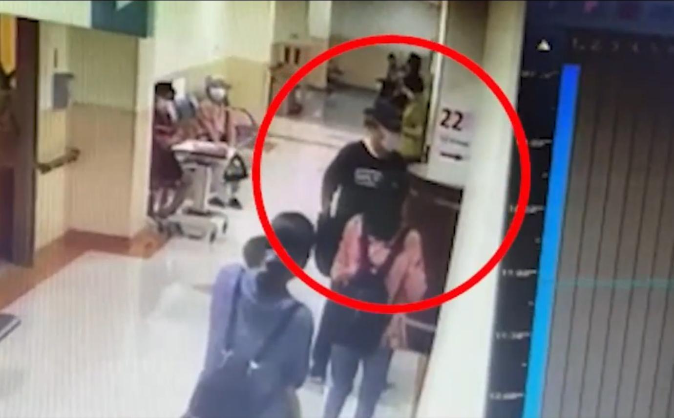 高醫槍擊案凶手朝被害人開兩槍後逃逸,今下午在台南落網,犯案前後身影曝光。(「記者爆料網」提供)
