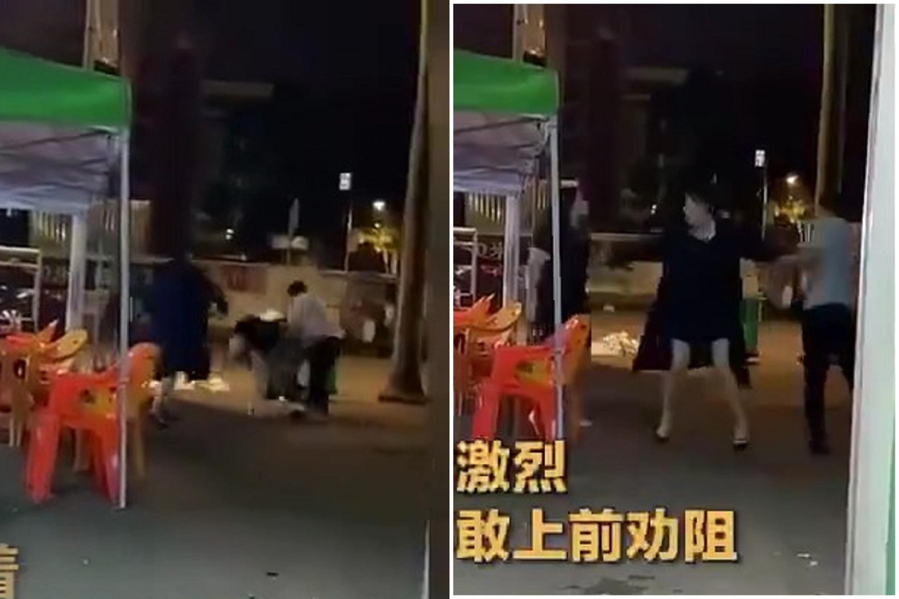 正宮捉姦在夜市卻超明理！與渣老公互相傷害洩春光，堅持不打小三。（翻自《網易》）