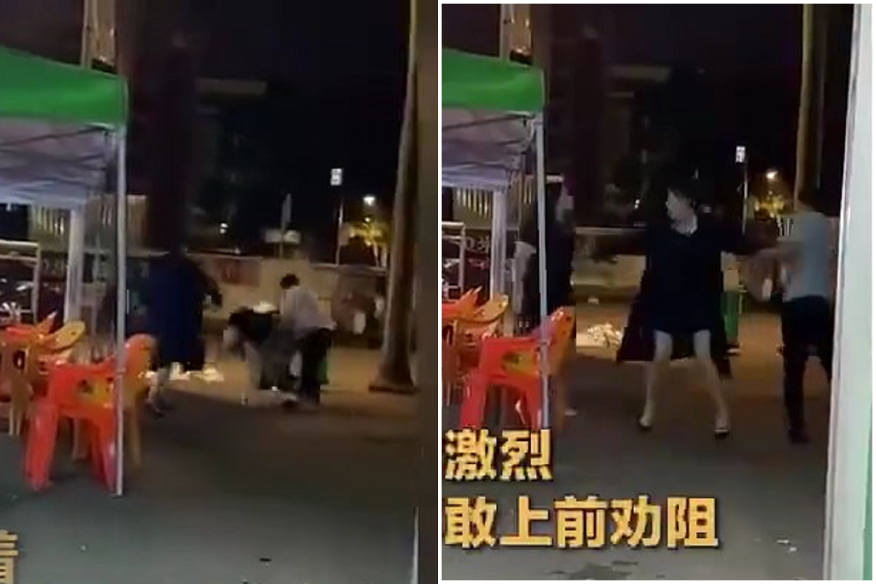 正宮捉姦在夜市卻超明理！與渣老公互相傷害洩春光，堅持不打小三。（翻自《網易》）