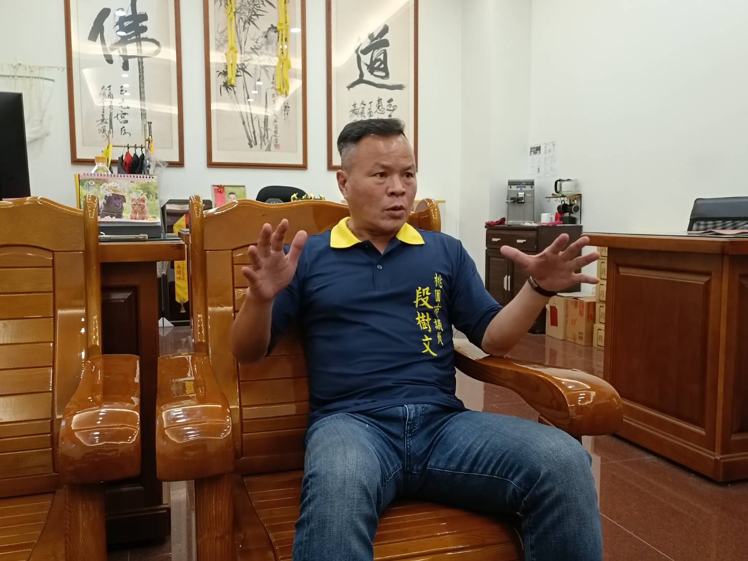段樹文不諱言曾為槍擊要犯的過去，但認為現在怎麼做事更重要。