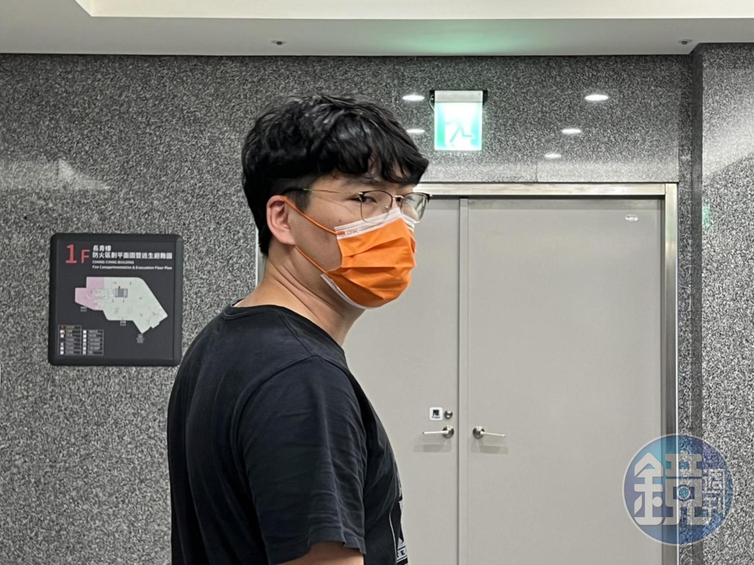 余苑綺老公Gary外出購物10分鐘後返回醫院。