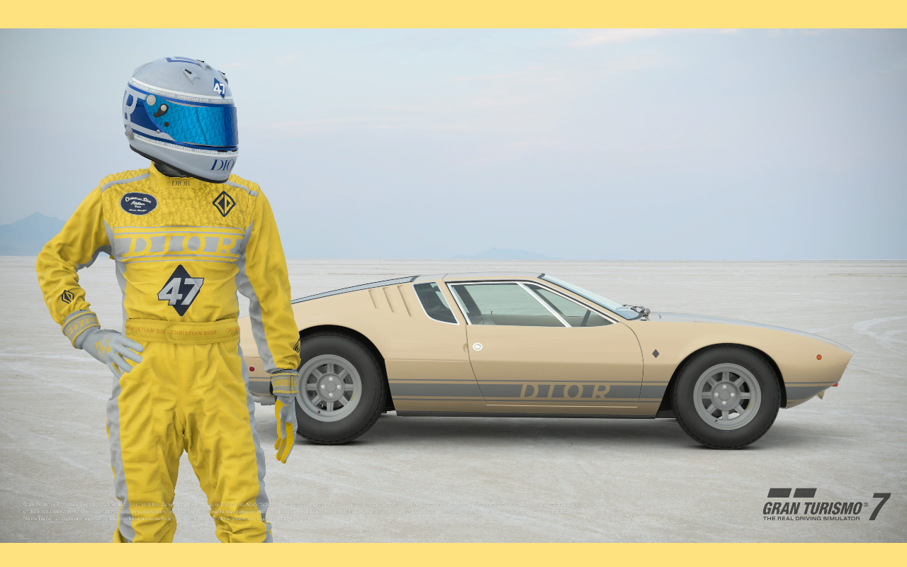Dior與GT7的聯名膠囊系列將於8月25日起在PlayStation獨家發布。（Dior提供）