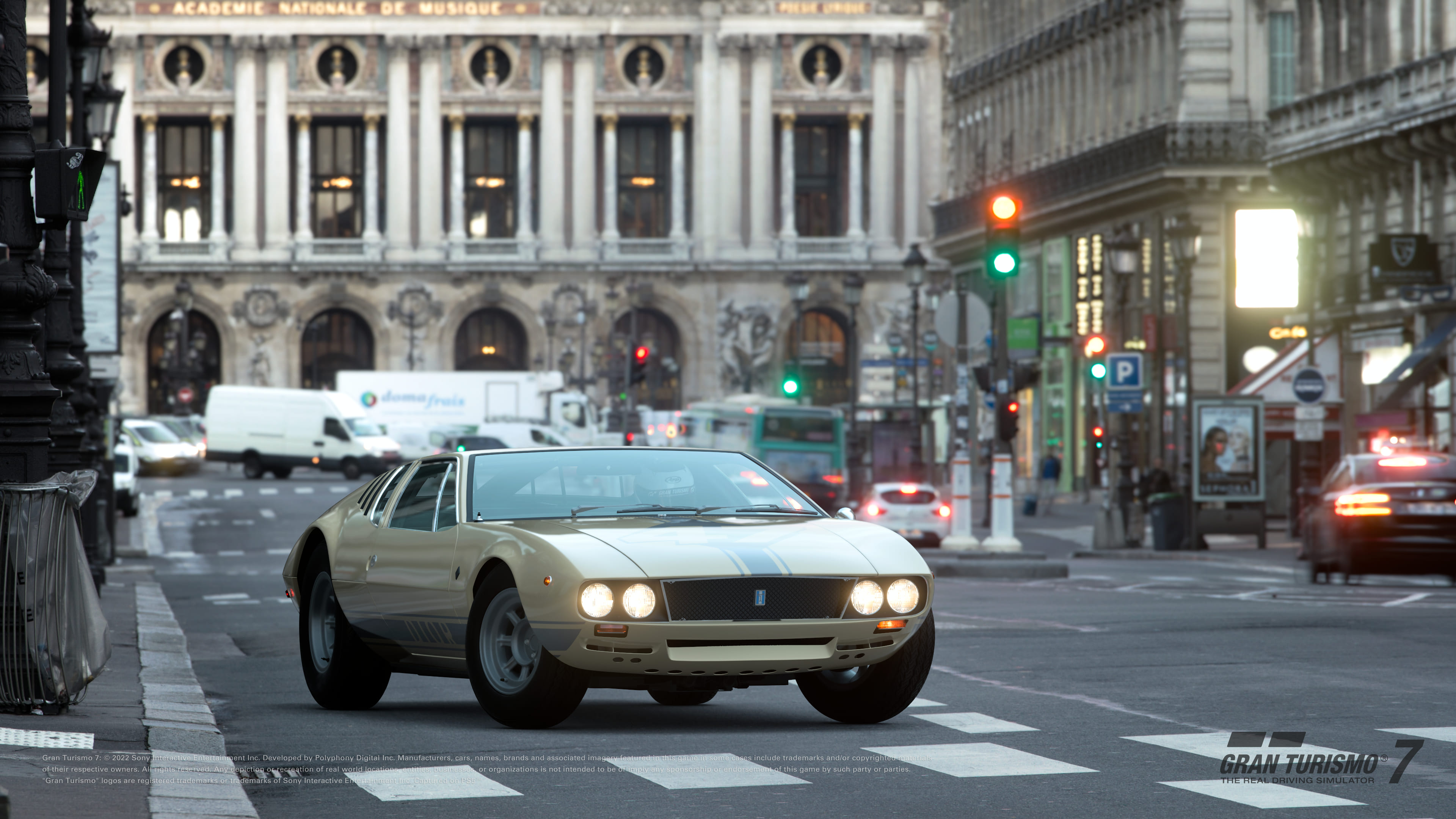 Dior為電玩中的經典超跑De Tomaso Mangusta設計了新塗裝。（Dior提供）