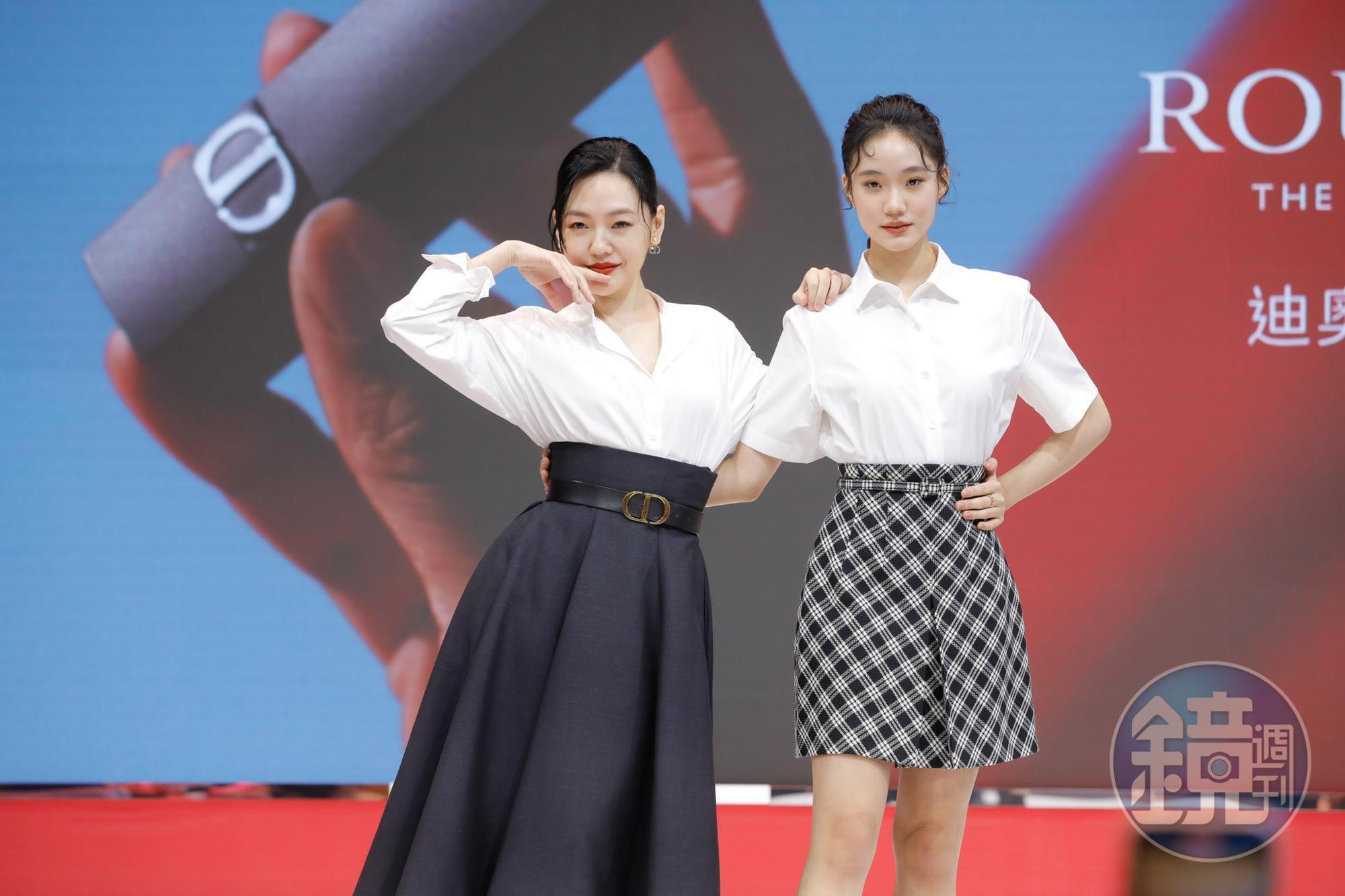小S（左）與二女兒Lily首度同台出席活動。