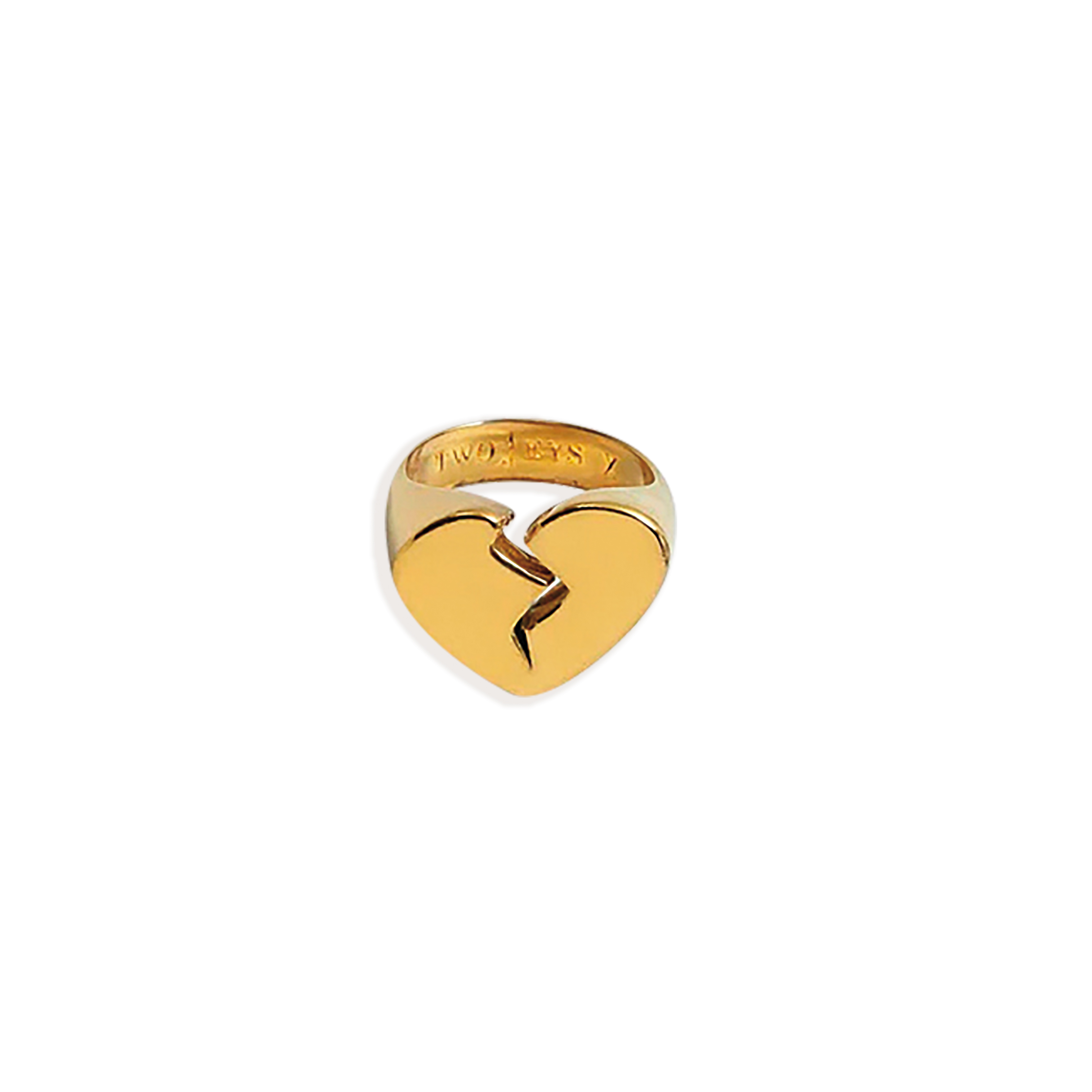 Broken Heart鍍金戒指。NT$1,780。(ARTIFACTS提供)
