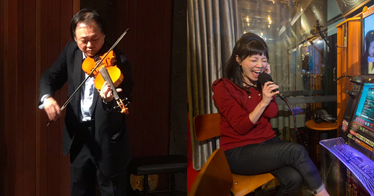 王世堅收到〈勇氣〉的小提琴譜，想邀高嘉瑜來唱。（翻攝自王世堅臉書、本刊資料照）