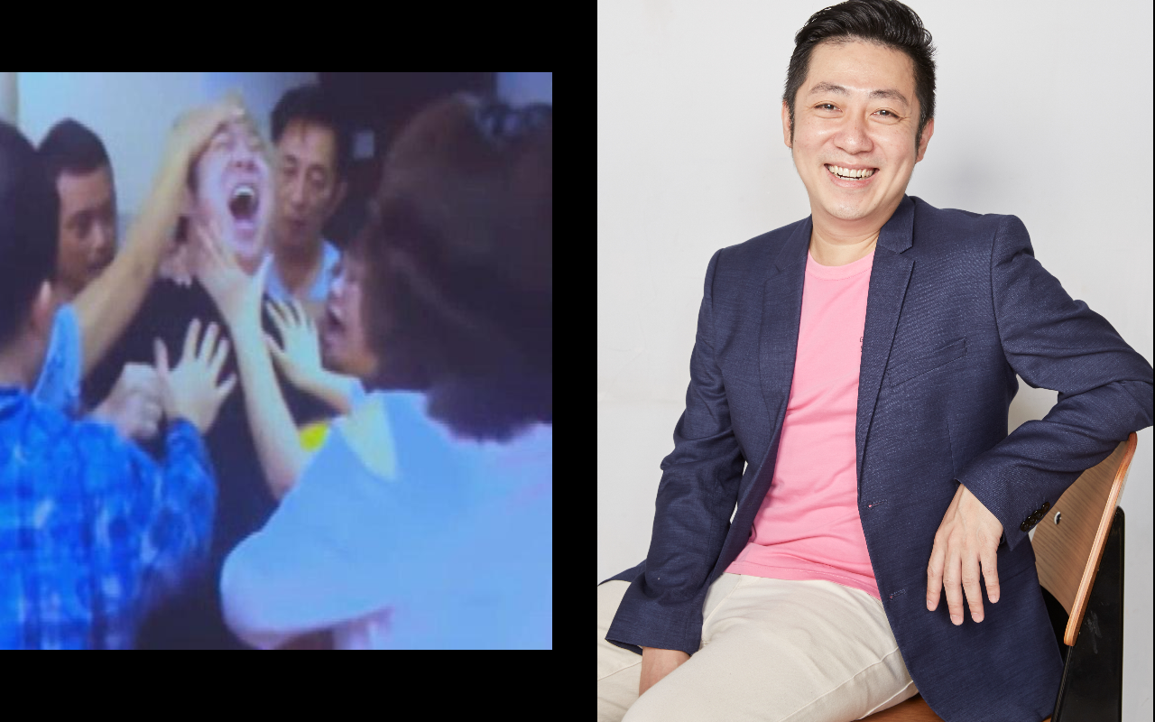 艾成的教會曝光他「鬼附身」的畫面。(本刊資料照、翻攝哈利路亞家教會YT頻道)