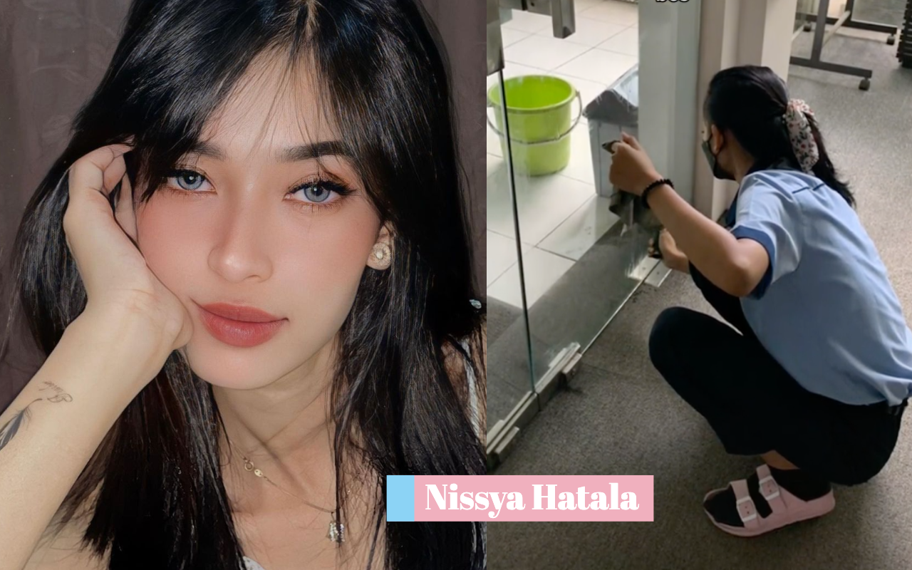 印尼網紅Nissya Hatala的正職是清潔工。（翻攝自IG、抖音）