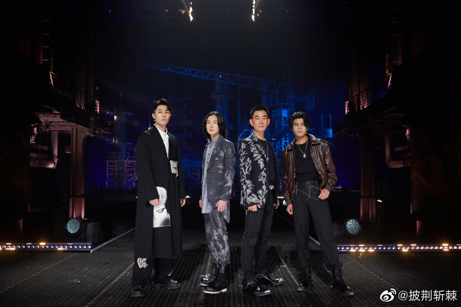 任賢齊、黃義達、周柏豪與仁科表演拿到第三名，嗨翻全場。（翻攝披荊斬棘 微博）